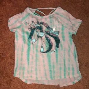 Tie-Dye Teal T-shirt Justice